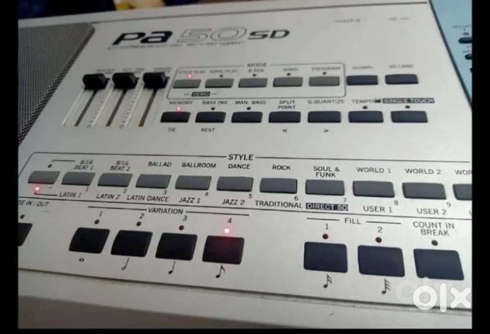 KORG Pa 50SD professional arranger keyboard.