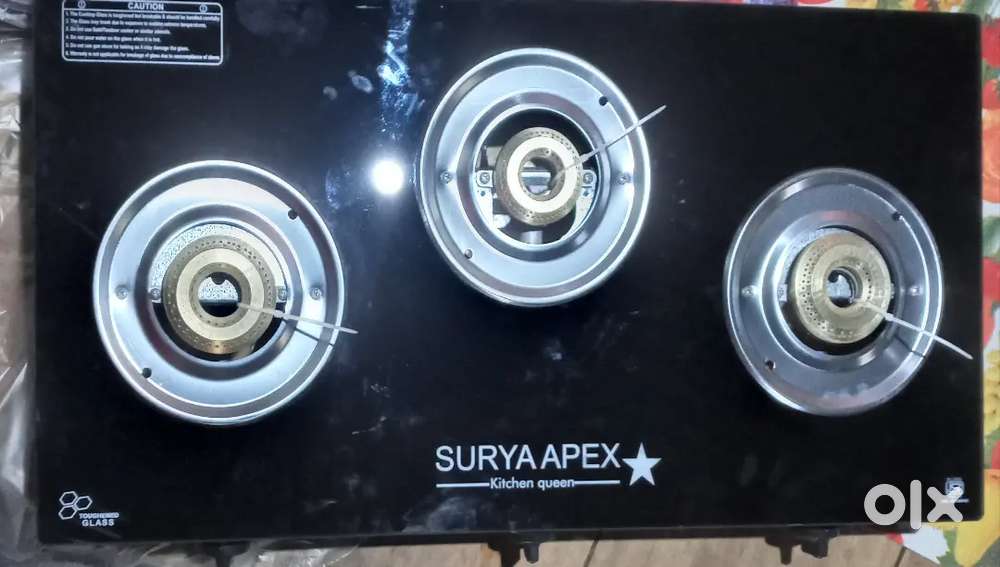 Surya Apex Kitchen Queen 3-burner gas stove