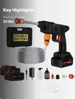 48V cordless High-pressure car washer