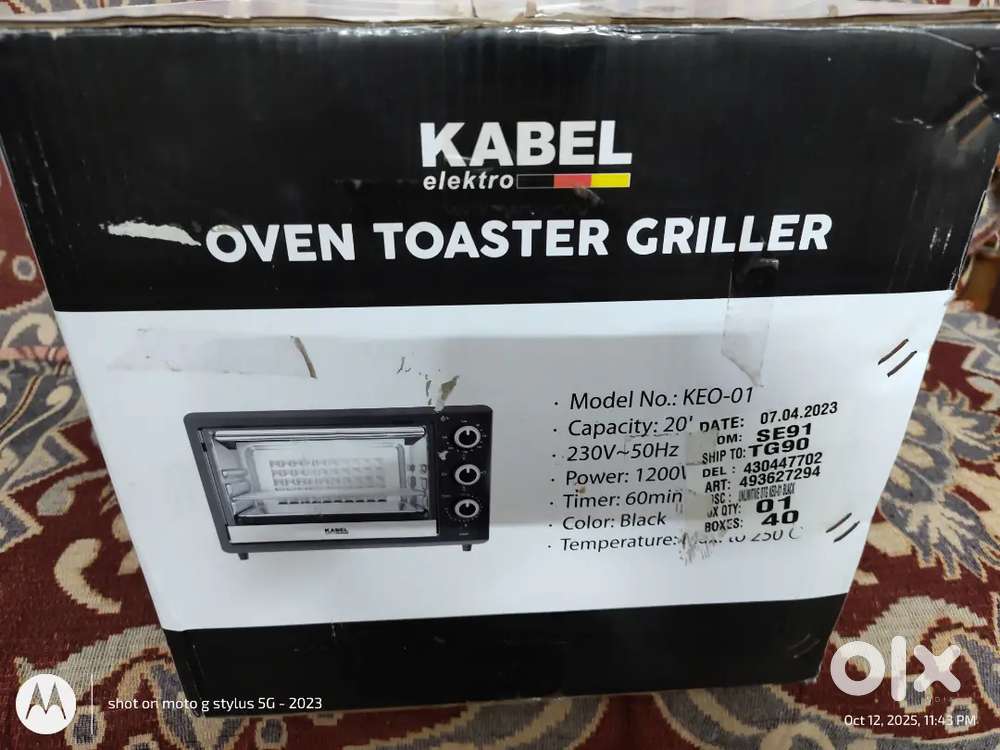 KABEL KEO -O1 Model Oven Toaster and Griller