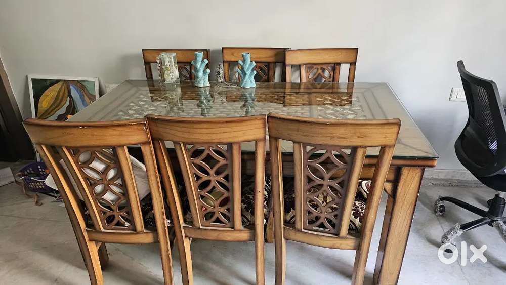 Six seater dining table in best condition for sale