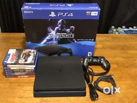 Sony Ps4 Pro Console Bundle w Games 1TB Battle Front II Plus 7 Games