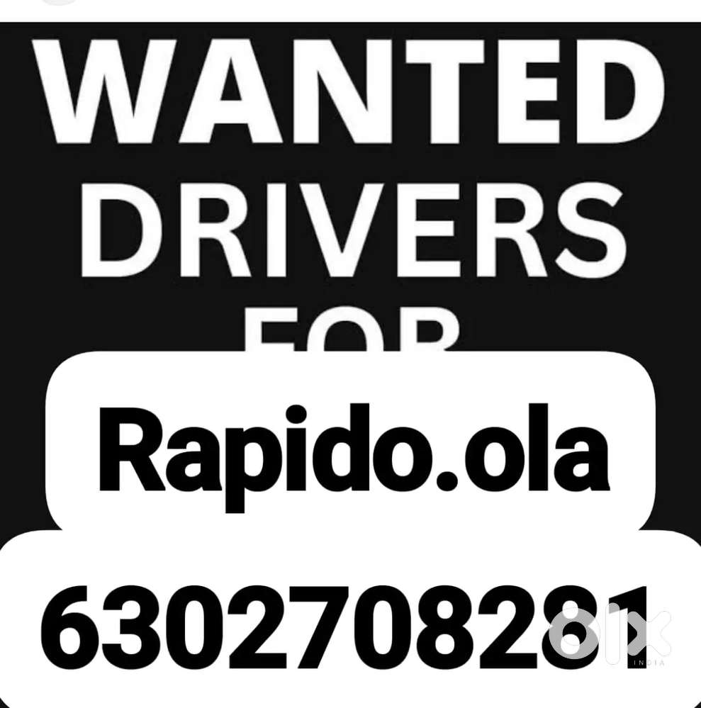 Wanted driver ola rapido 24 hours duty 24 hours off