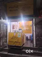 L shape Counter Momo steamer and bhatti