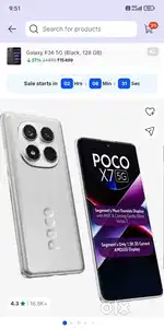 Poco x7 5G brand new condition original bill box charger available