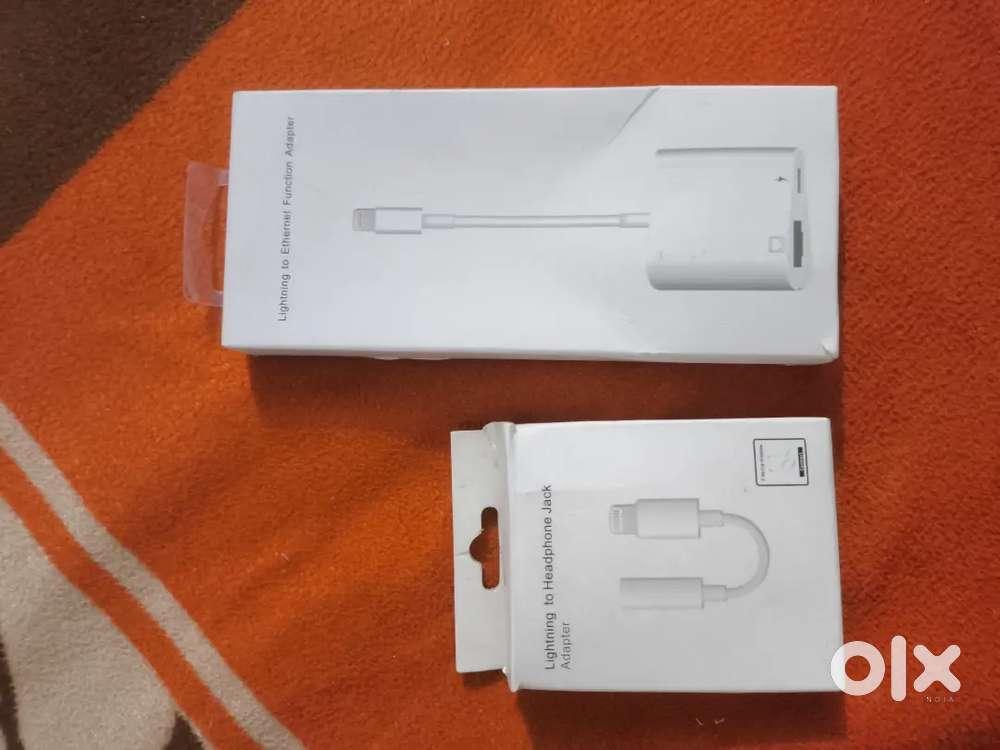 Lightning to 3.5mm and Ethernet cable for iphone