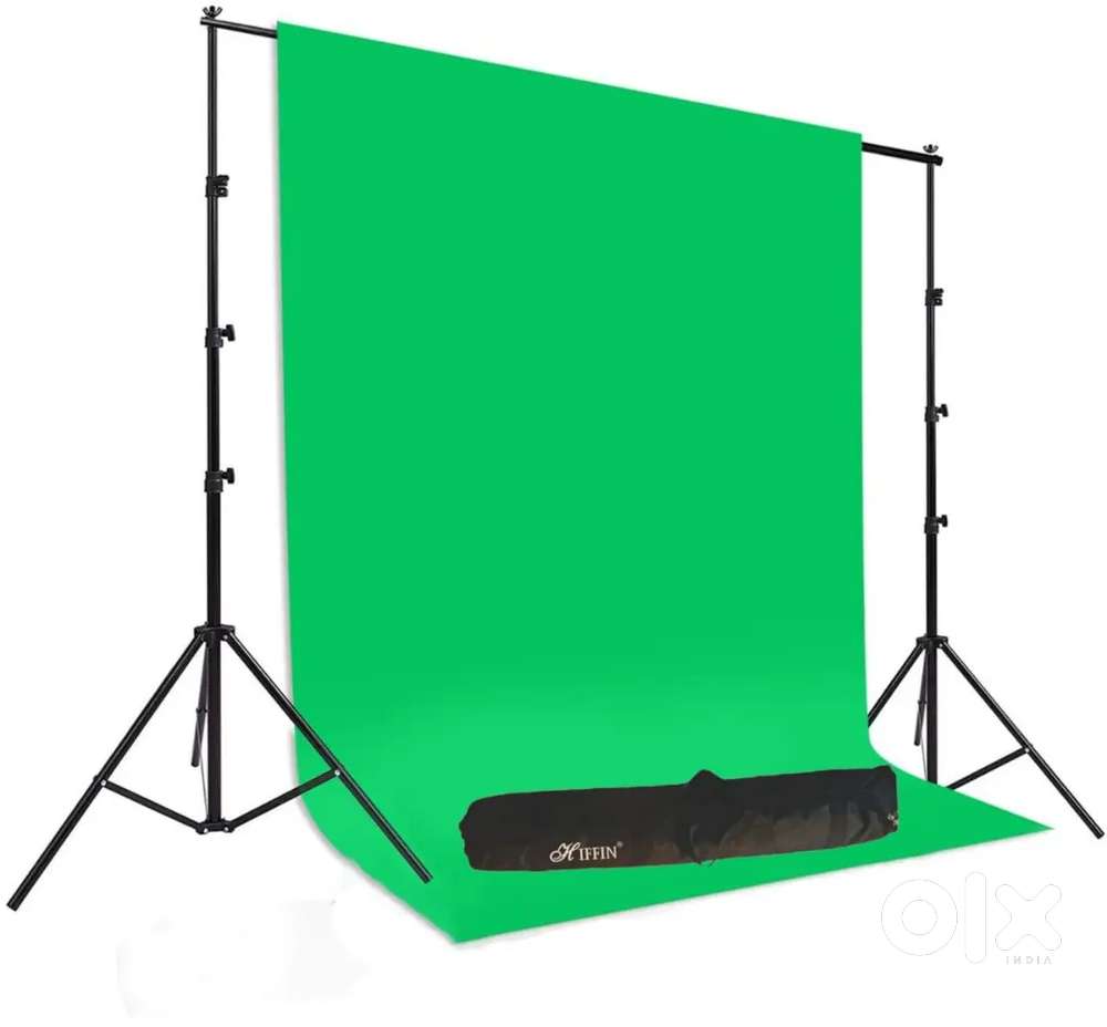 Dual Tripod with Green screen Tripod 2 pics for Video and photo Shoot