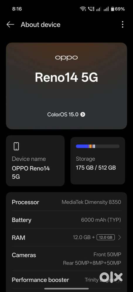 OPPO Reno 14 5G Forest Green