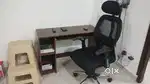 Study table & Ergonomic Chair with Step Stool