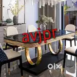 New Luxury 6-Seater Dining Table Set  Elegant Design & Premium Quality