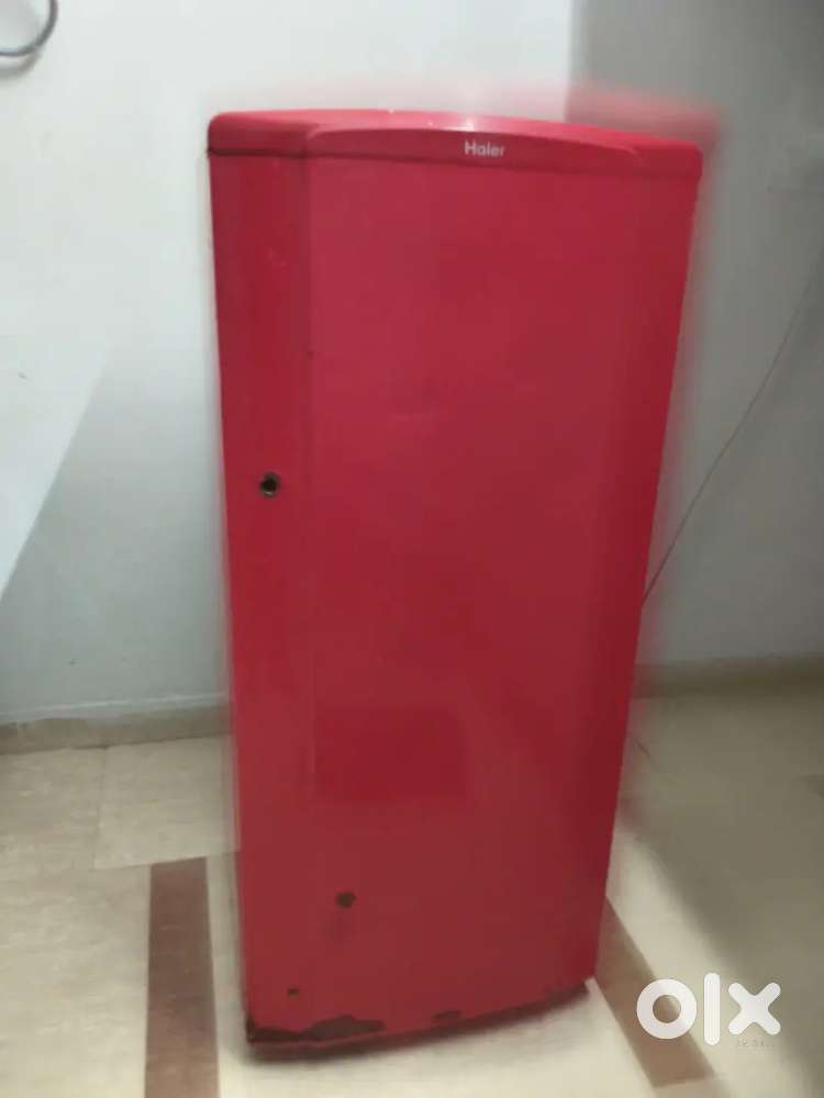 This is Haier 210 litre fridge Red colour
