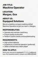 Machine Operator