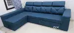 L TYPE LONGER SOFA COME BED SOFA SET AVAILABLE AT ZAM ZAM FURNITURE