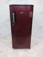 Whirlpool 5 Star 190 litres Single Door Fridge maroon colour.