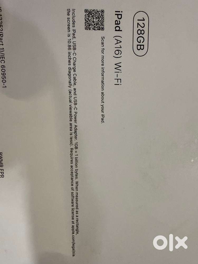 Ipad A16 wifi Seal packed 128 GB