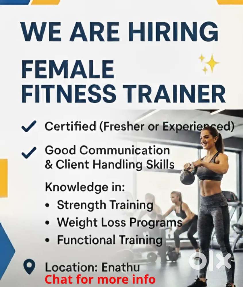 Female Fitness Trainer needed