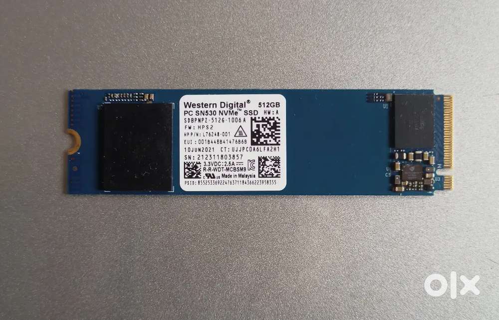Western Digital WD sn530 M.2 NVME GEN 3 SSD