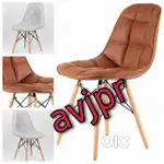 New four led cafe chair with full cushion cover restaurant furniture