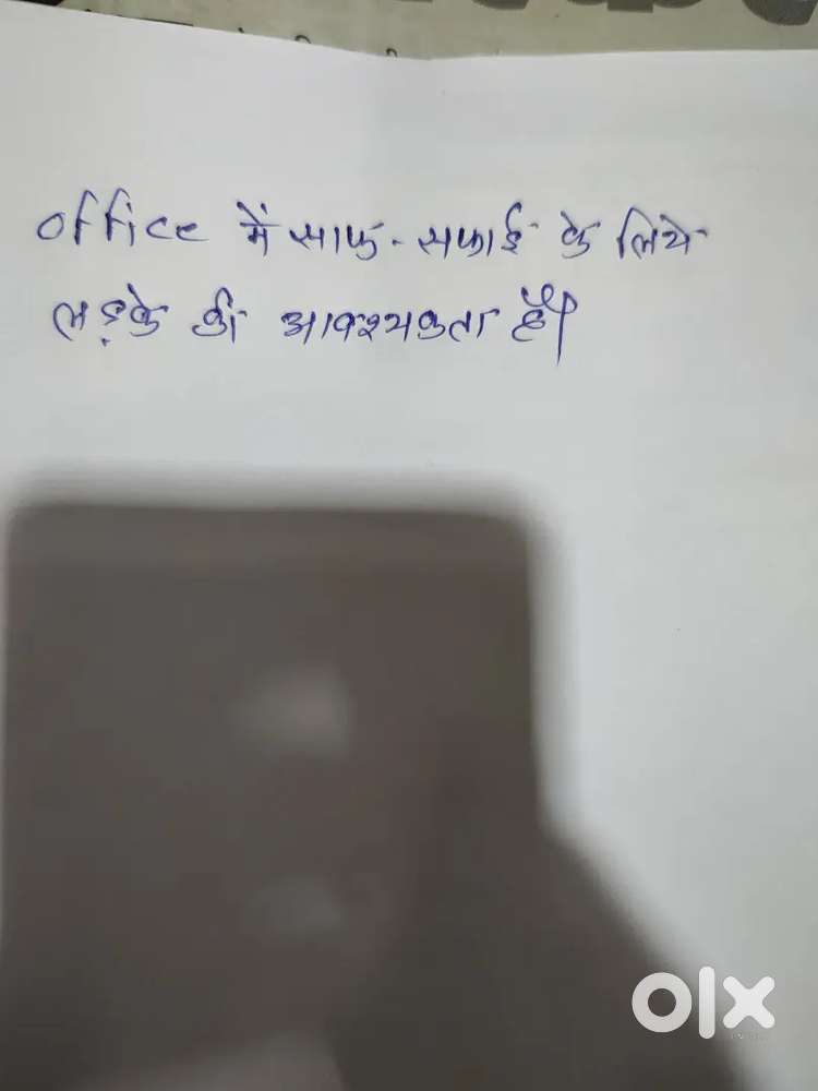 Office boy (saaf safai)