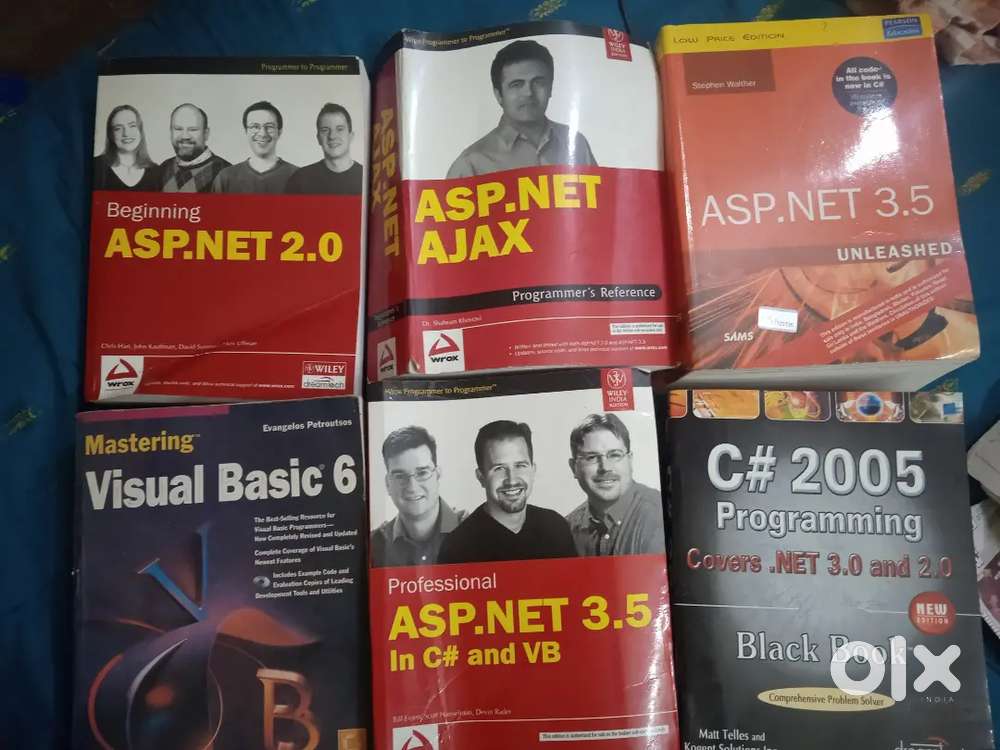 Set of 8 books in Computer Programming. ASP NET,C#, Visual basic, Ajax