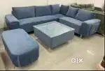Fire offer - buy new sofa 8499, L type sofa set 13990/- EMI avail