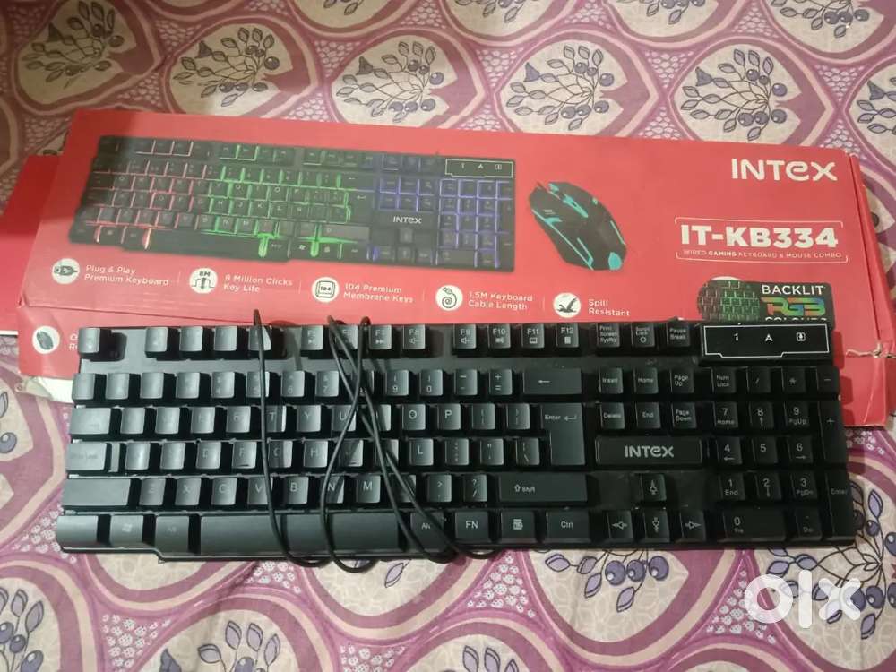 EvoFOX fireblad LED backlit keyboard USB standard gaming keyboard