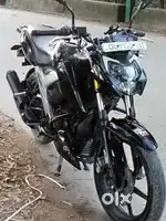 Black TVS Apache 160 4v racing sports bike