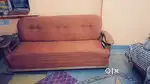 3 pcs Sofa Set in good condition with wooden  hands