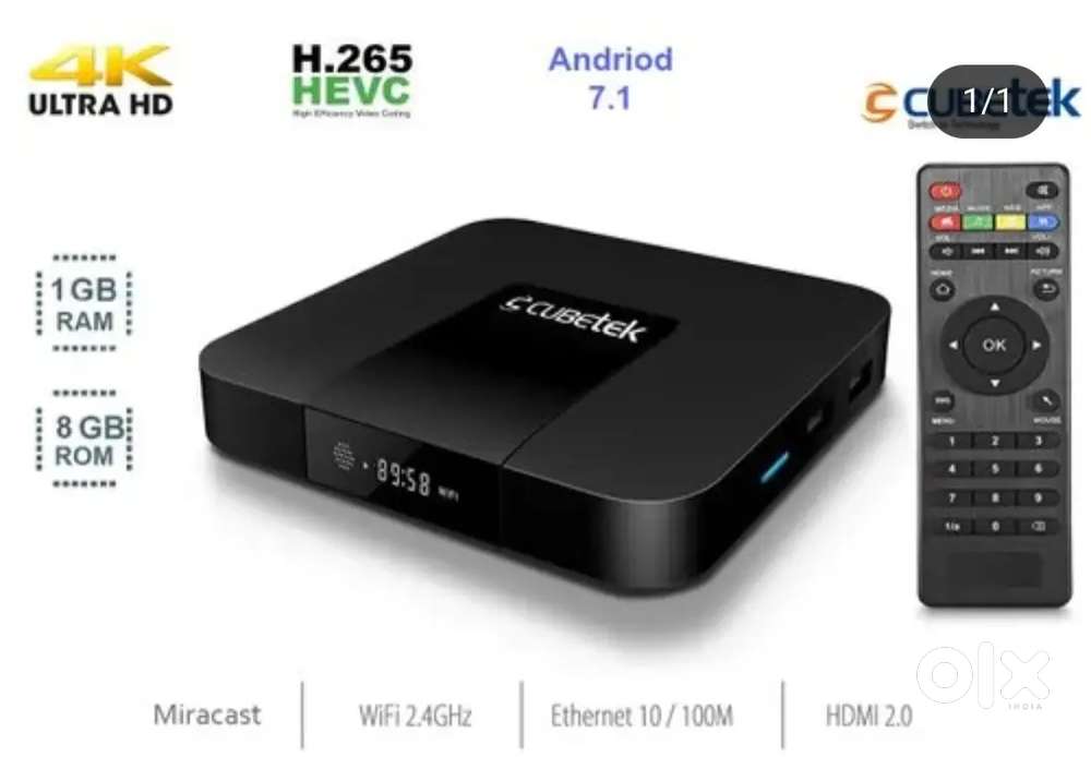 CUBETEK ANDROID TV BOX 4K ULTRA HD