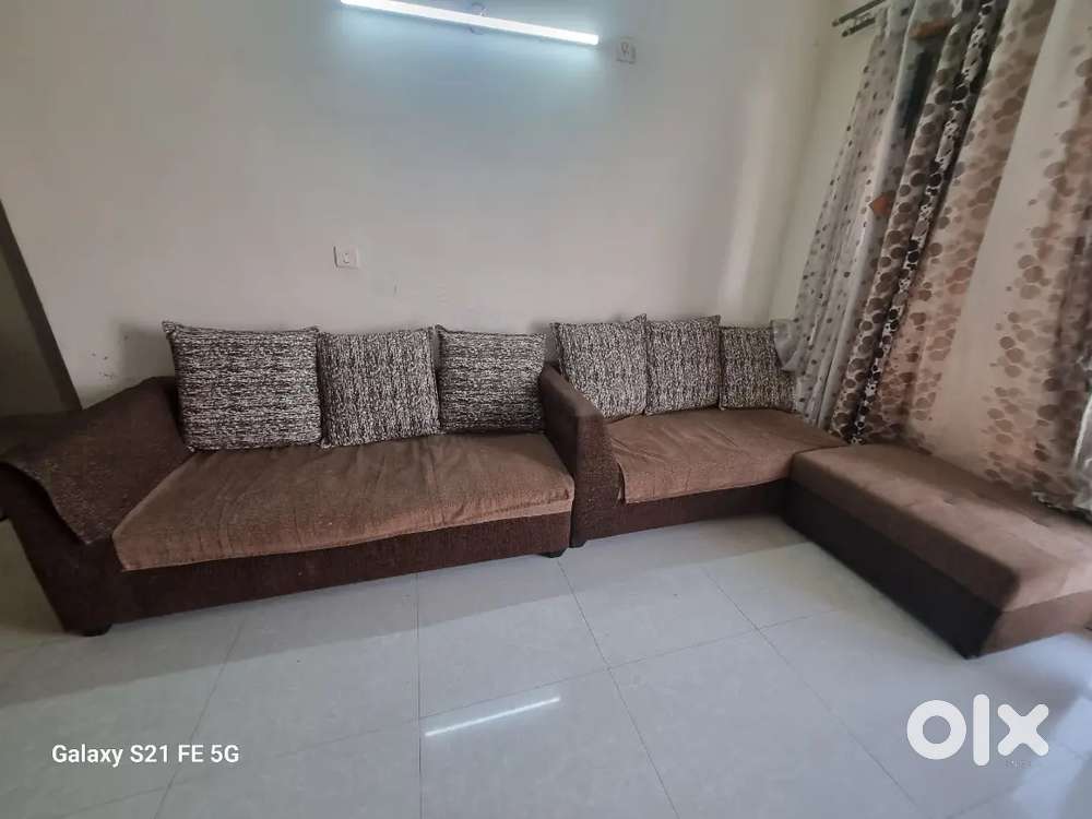L shape Sofa cum bed