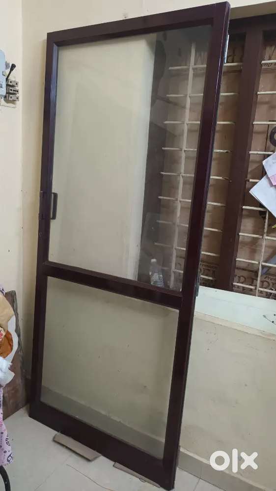 Aluminium glass door