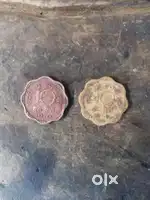 Old coin of 1970 and 1968+1953 one pice horse coin