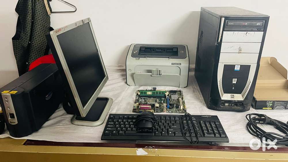 Complete PC SET (CPU,Monitor,keyboard,mouse,UPS,PRINTER & 1 mother