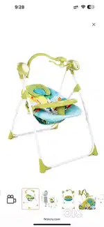 Babyhug gaiety electronic swing with timer and 5 point safety harness