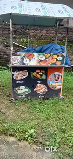 FOOD CART WITH SHADE FOR RESTAURANT AND FOOD USE