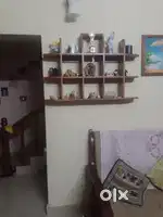 Wood shelf wall mounted