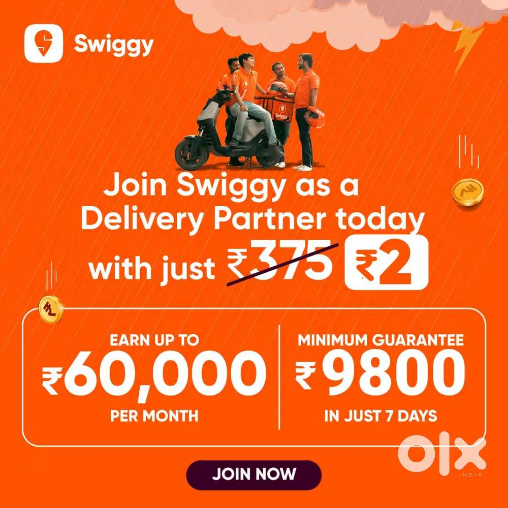 Chennai Free joining Swiggy delivery in Chennai
