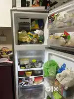 Double door fridge and washing machine