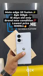 Moto edge 50 fusion 8gb 128gb 15 days old only brand new condition