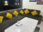 Sofa set - 7 seaters corner and centre table