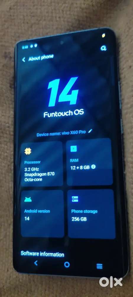 Vivo x 60 pro speakers not available display orginal