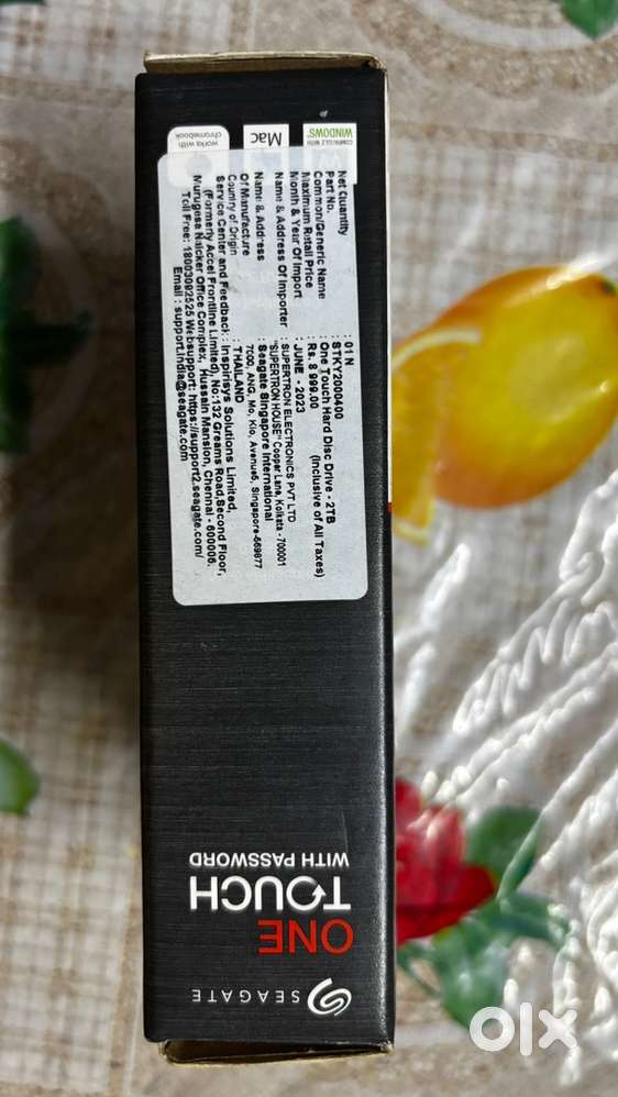 2 TB External Hardisk with Password - Seagate One Touch