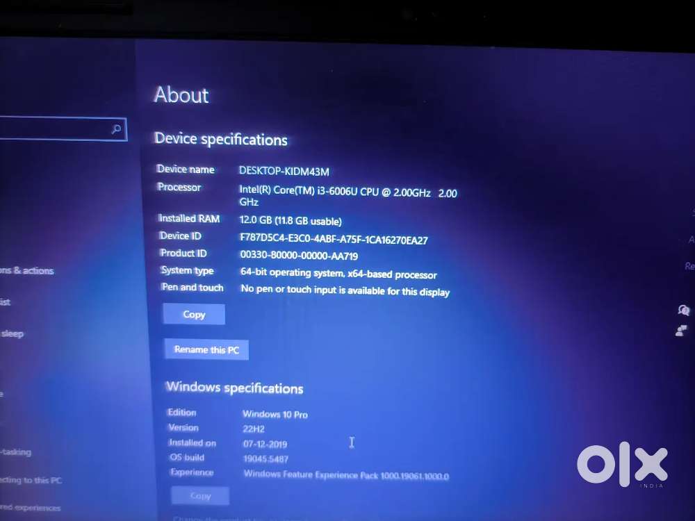 Laptop Dell inspiron 14- 1tb hdd -12gb ram - i3 6th gen- intel hd520