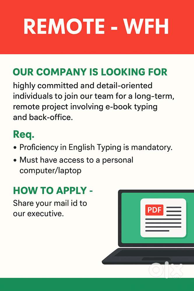 The Best Work From Home (WFH) Data Entry Job  We are offering a genui