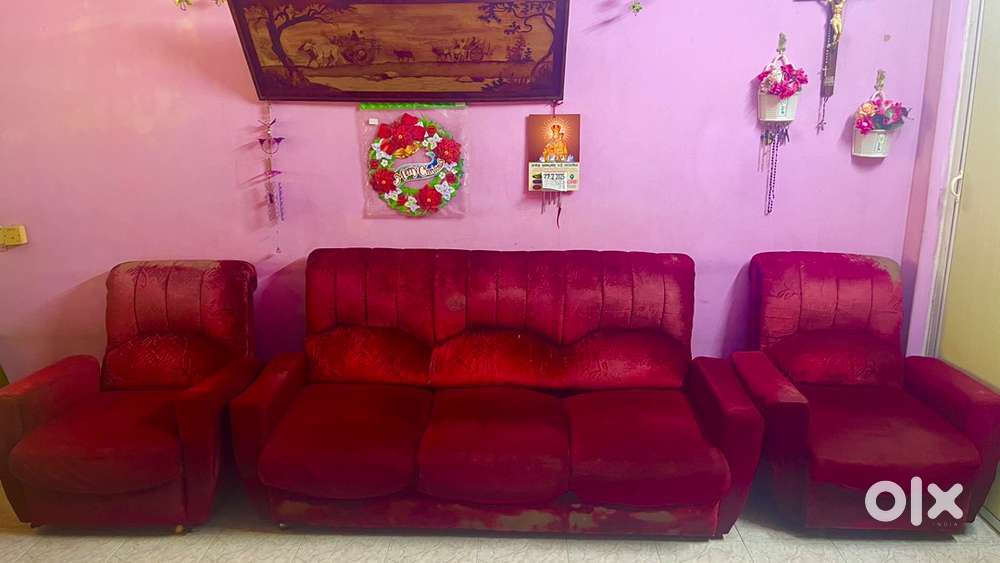 3 Seater + 2 Single Seaters+ 6 feet sofa cum bed