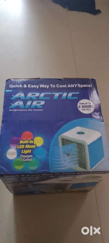 Arctic air   evaporative air cooler runs up to 8 our per fil