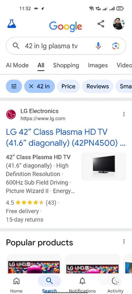 Lg plasma tv 40 inch