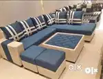 bed Bigger offer on buy new sofa 8499, L size sofa 13990/-EMI bhi
