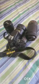 Nikon D3500 camera with lenses