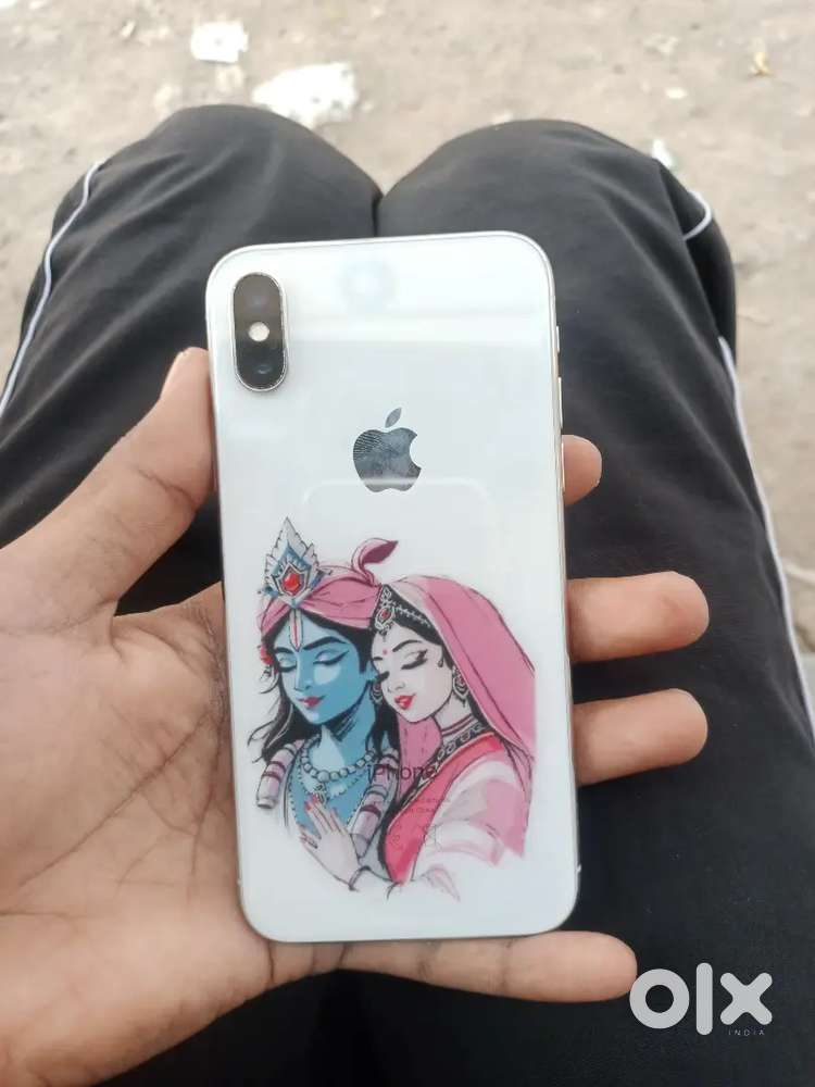 Iphone X box charger available with black cover and lighting cable